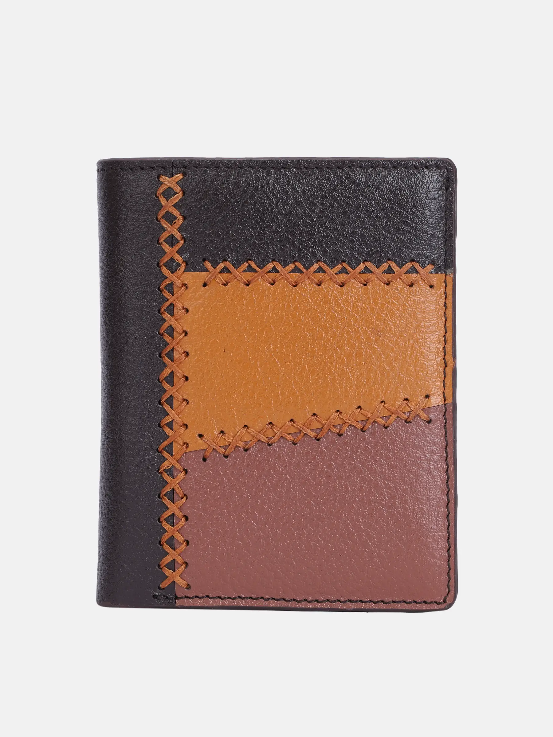 0870000107658 Brown Genuine Leather Wallet - Image 1